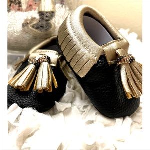 Kids/Baby Fringe Leather Soft Shoes Moccasins 12-18M